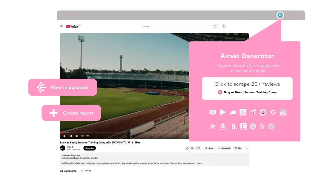 Scrape Reviews with Browser Extension