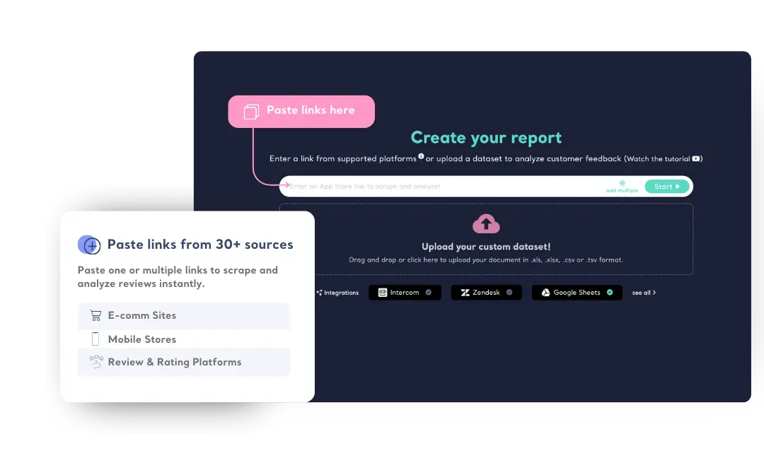 Scrape Reviews by Pasting Links