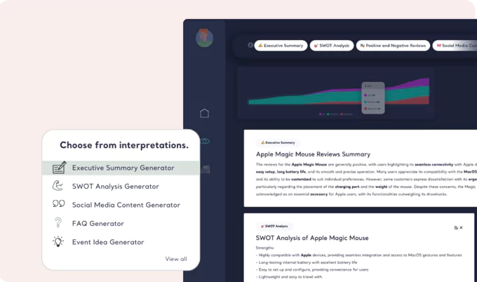 Generate executive summary, SWOT analysis and more with GPT