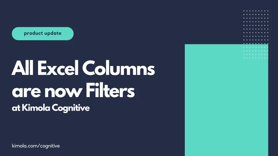 All Excel Columns are now Filters!