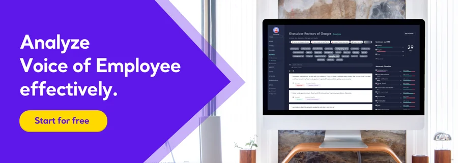 Analyze voice of employee