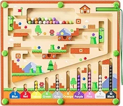 Mixed Reviews for Montessori Magnetic Color and Number Maze Toy