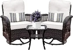 Harlie&amp;Stone Swivel Glider Patio Set: Beautiful and Comfortable but Not Without Flaws