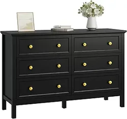 Mixed Reviews on CARPETNAL Black Dresser: Style vs. Assembly Challenges