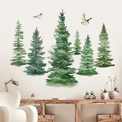 Mixed Reviews for Decalmile Pine Tree Wall Decals: Beauty vs. Longevity