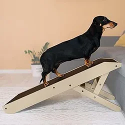 PRIORPET Birchwood Dog Ramp for Couch - Sturdy, Adjustable, and Stylish