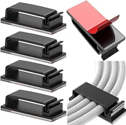 Adhesive Cable Clips for Cable Management