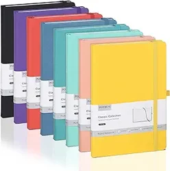 POPRUN A5 Lined Journal Notebooks: Quality, Vibrant Colors, Versatile Use