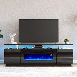 AMERLIFE TV Stand: Stunning Design, Cozy Ambiance, Easy Assembly