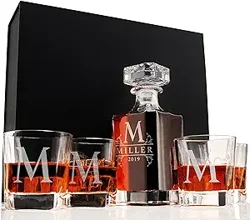 Mixed Customer Feedback: Personalized Whiskey Decanter Set