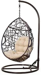 Christopher Knight Home CKH Wicker Tear Drop Hanging Chair: Mixed Reviews on Sturdiness, Comfort, and Assembly