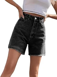 Cute and Flattering Denim Shorts with High Waist