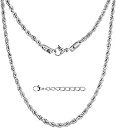 Mixed Reviews for Silvadore 4mm Silver Rope Chain Necklace: Quality vs. Durability