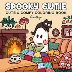 Spooky Cutie Coloring Book: Adorable Designs for Halloween Enthusiasts