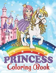 Princess Coloring Book for Young Girls with Cute and Detailed Drawings