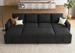 HONBAY Modular Sectional Sleeper Sofa Bed: Versatile Comfort with Assembly Ease