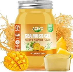 Pineapple Sea Moss Gel Flavored Sea Moss Gel. Ocean Harvested Sea