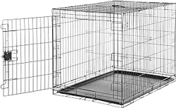 Amazon Basics Metal Dog Crate: Sturdy and Convenient Crate with Easy Assembly and Security Features