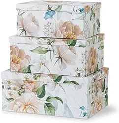 Mixed Reviews for Soul & Lane Decorative Cardboard Boxes in Floral Revival Pattern