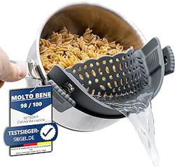 Idea top: A Flexible Pasta Strainer for Easy Draining
