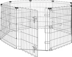 Amazon Basics Octagonal Metal Pet Play Pen: Mixed Reviews on Ease and Quality