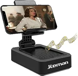 Versatile Bluetooth Speaker Cell Phone Stand with Loud and Clear Sound