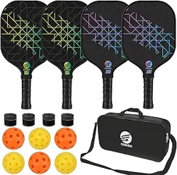 Comprehensive Review of Pickleball Paddles Set of 4