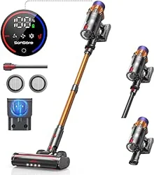 SunSare X7A Cordless Vacuum Cleaner: Powerful Suction & Versatile Design