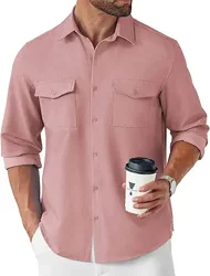 Mixed Reviews: COOFANDY Men's Casual Button Down Shirt - Comfort, Fit, and Style Versatility Discussed