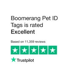 Rave Reviews for Boomerang Pet ID Tags