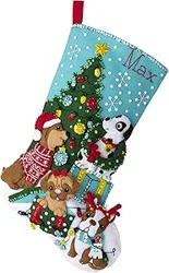 Unlock Insights: Bucilla Christmas Dogs Stocking Kit Review