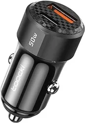 Toocki Dual Port 50w Car Charger: Fast, Reliable, and Compact