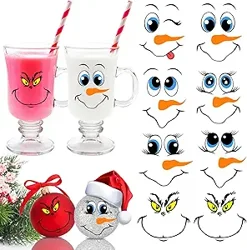 Review Summary: 24 PCS Snowman Face Stickers for Holiday Crafts