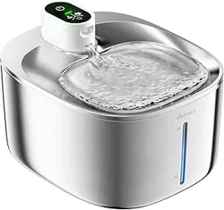 Pet-Friendly Stainless Steel Water Fountain with Motion Sensor