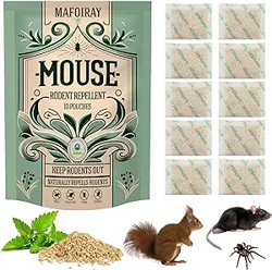 Effective Natural Rodent Repellent Pouches with Pleasant Mint Odor