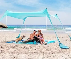 Mixed Reviews for SUN NINJA Beach Tent Sun Shelter with UPF50+ Protection