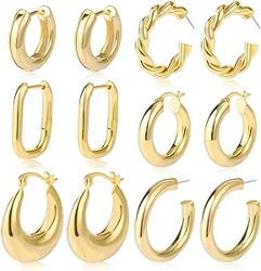 Customer Satisfaction with Chunky Gold Hoop Earrings Set
