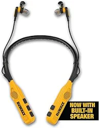 DEWALT 2-in-1 Neckband Bluetooth Headphones: Versatile, Clear Sound, Long Battery Life