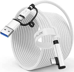 Mixed Reactions: JSAUX 2-in-1 16ft Cable for Meta/Oculus Quest 3/2 & PC/Steam