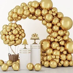 Mixed Customer Experiences with RUBFAC 129pcs Metallic Gold Balloons