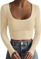 Cropped Long Sleeve Shirt: A Cozy and Flattering Fall-Winter Wardrobe Staple
