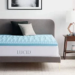 Mixed Reviews for LUCID Memory Foam Gel Topper with Zone Support - 5cm Mattress Topper