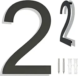 10-Inch Stainless Steel House Numbers: Easy Installation, Modern Look, and Sturdiness