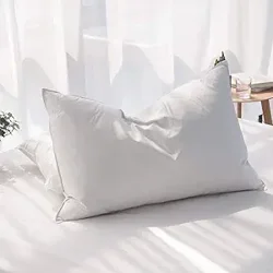 Comfortable and Squishable Feather Pillows for Stomach and Side Sleepers