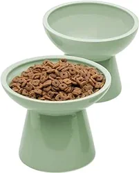 CEEFU 2 Extra Wide Elevated Cat Food Bowl: Comfortable, Sturdy, and Stylish