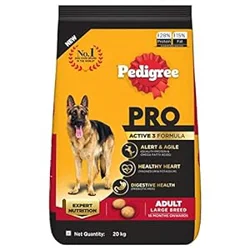 Mixed Customer Sentiment on Pedigree Pro Adult Large Breed Dog Food