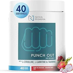 Positive Energy Boost with Refreshing Flavors: Nova Pharma Punch Out Pre-Workout Powder Review