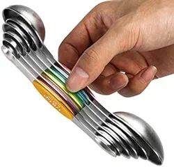 Convenient and Space-Saving Magnetic Measuring Spoons