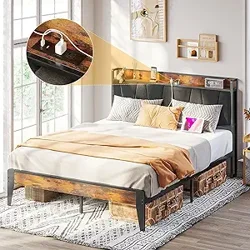 Queen Size Bed Frame - Easy Assembly, Sturdy & Modern