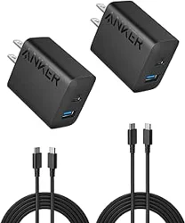 Anker Chargeur (20W, 2 Ports, Lot de 2) Set: Fast Charging and Good Quality